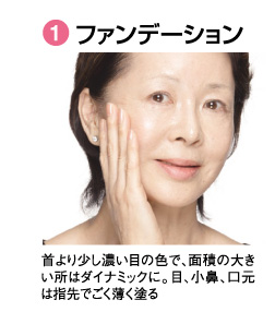 1.�t�@���f�[�V�����B���菭���Z���ڂ̐F�ŁA�ʐς̑傫�����̓_�C�i�~�b�N�ɁB�ځA���@�A�����͎w��ł��������h��B